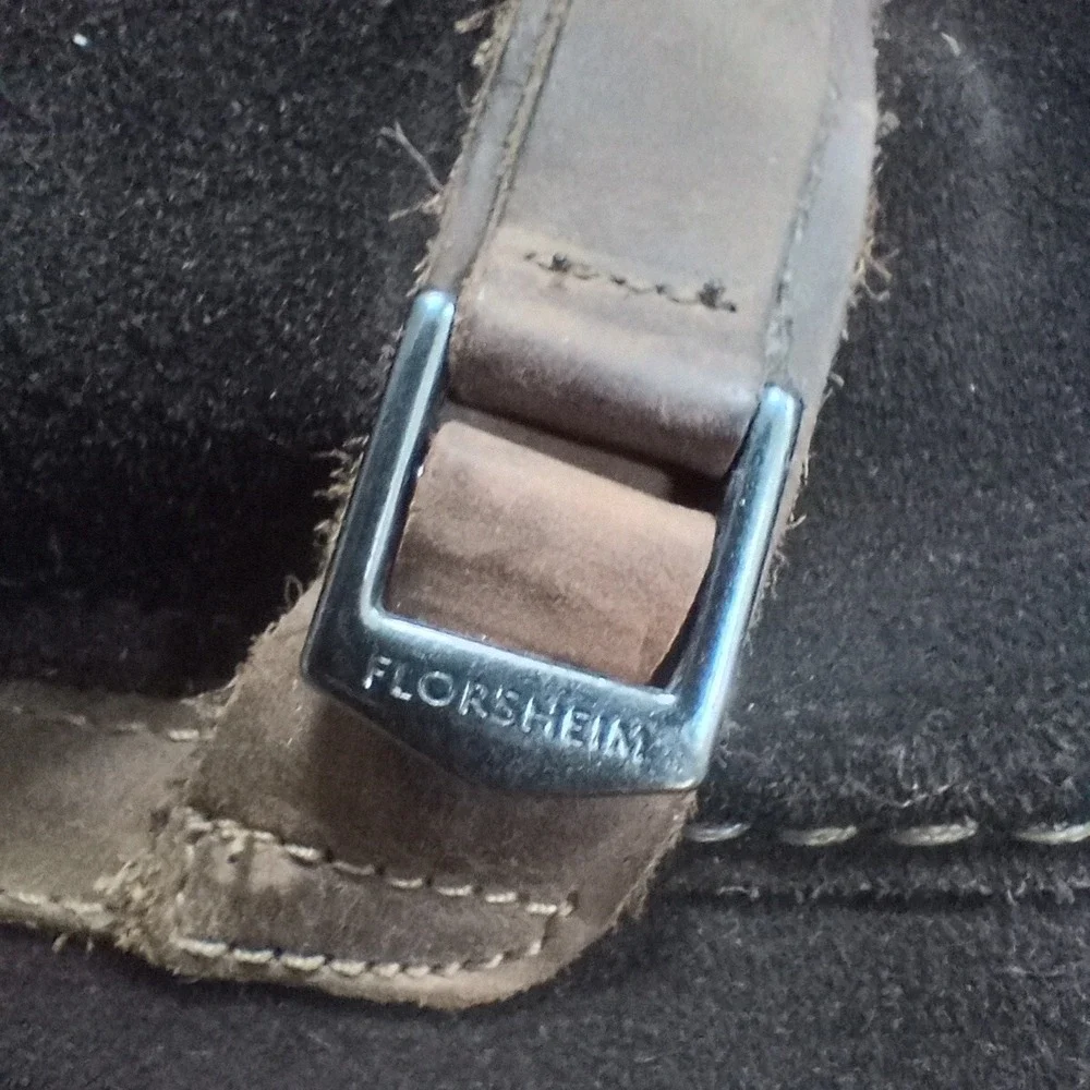 Florsheim Comfortech Driving Loafers Mens Sz 9.5 D Moc Brown Suede Leather Strap